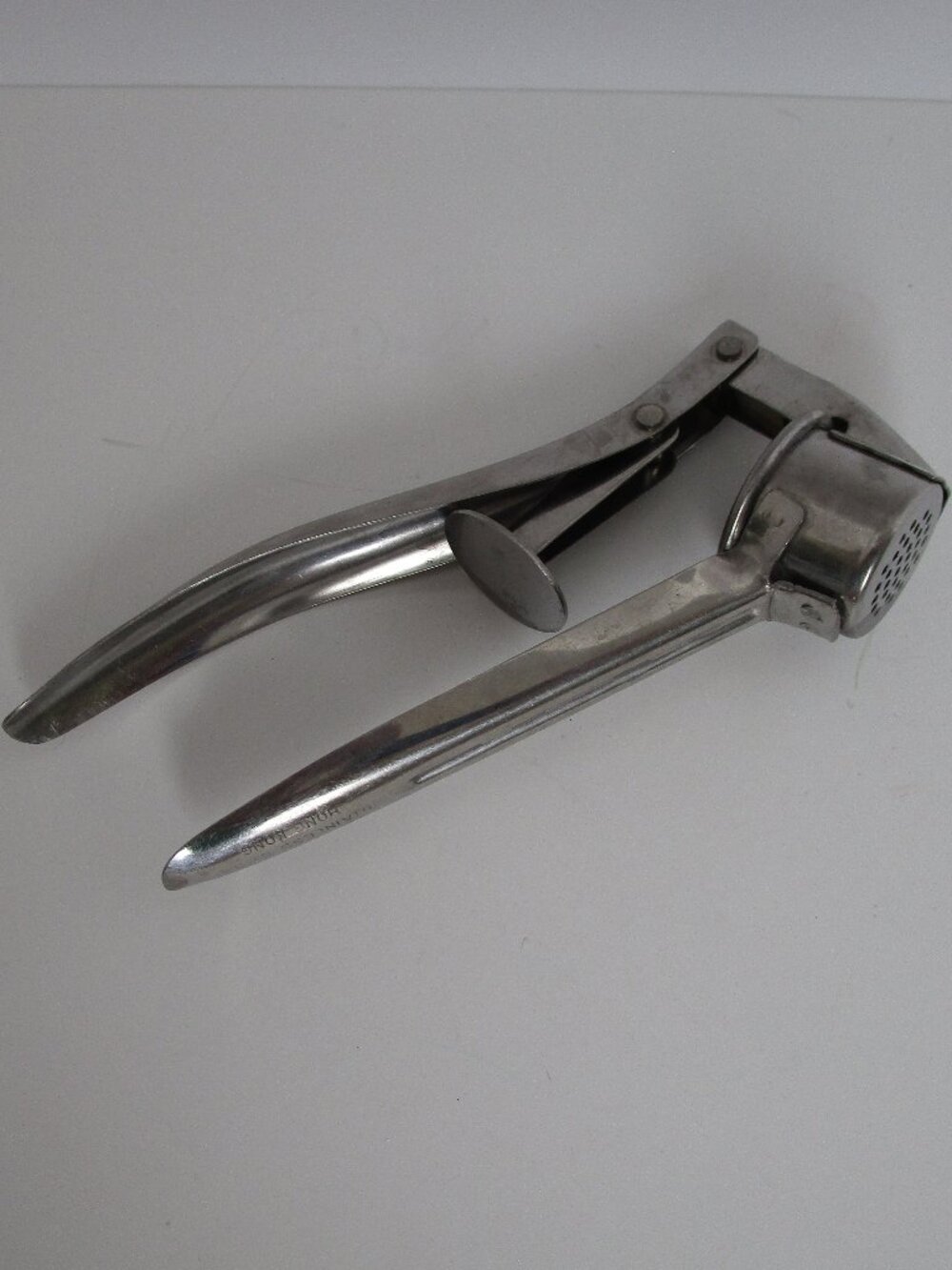 vintage stainless steel garlic press